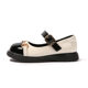 Girls' Leather shoes little girl flat loafers fashion color matching single shoes soft bottom children's shoes student British style shoes
