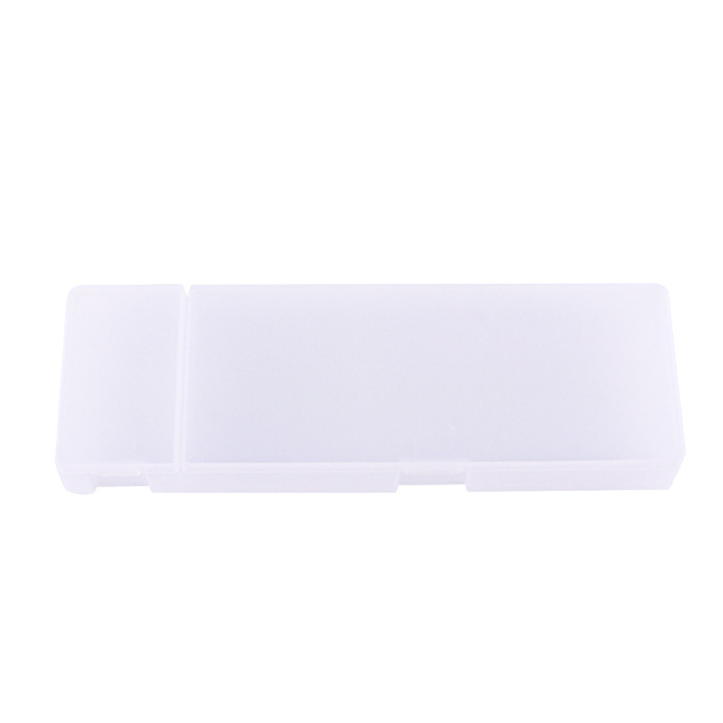 ins-style transparent stationery box for primary and secondary school students matte pp simple pencil box creative DIY children's stationery storage box