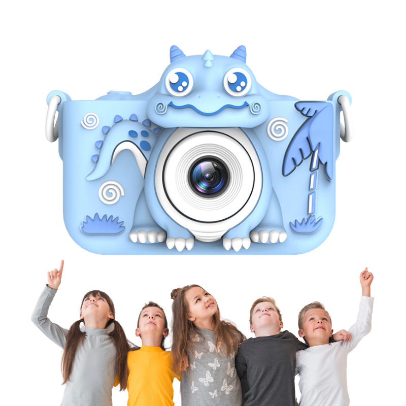 Wholesale Dinosaur Children Digital Camera Cross-border Explosions HD mini Camera Game Music mini Photo