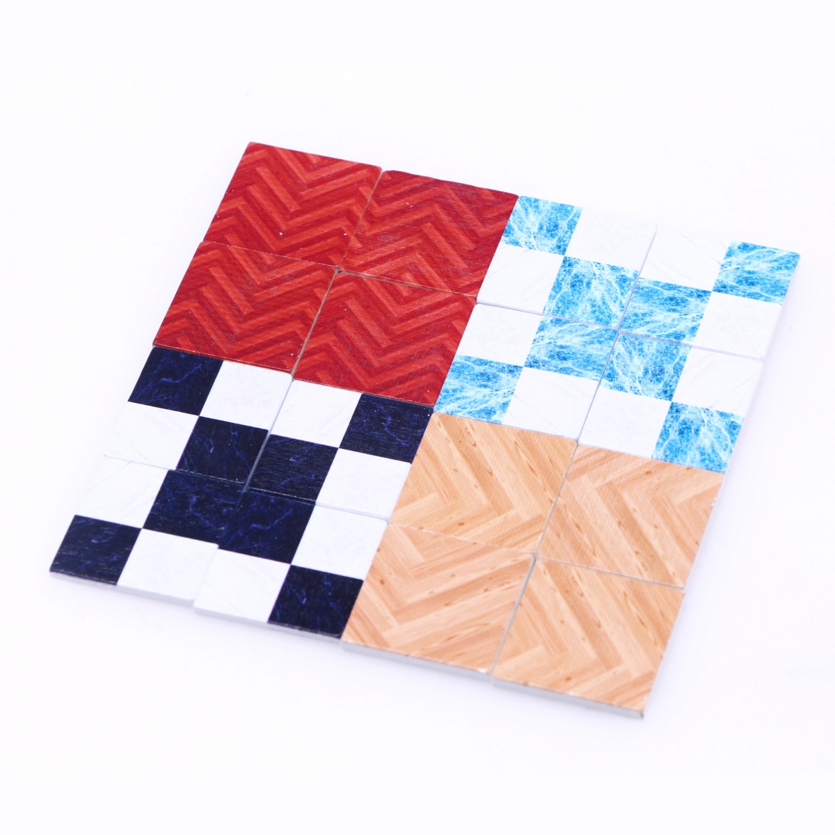 Cross-border doll house simulation mini wooden floor OB11 miniature scene imitation retro wood grain tile shooting props