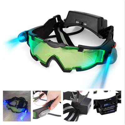 Cross-Border LED anti-dust anti-impact goggles ski riding tremolo disco with light windproof night vision goggles