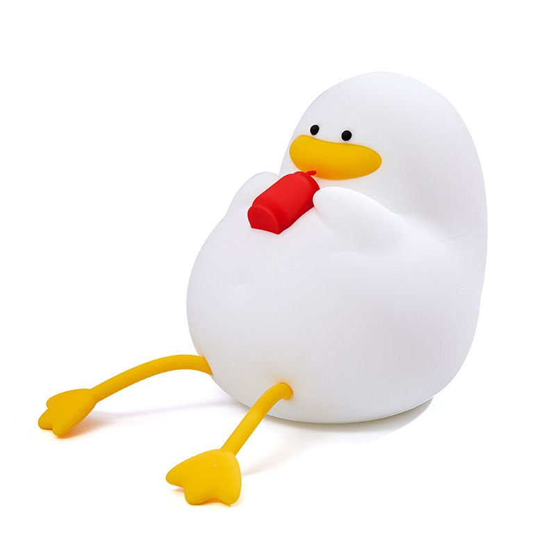 Happy Duck силиконовый светильник тусклая утка ночник USB зарядка спальня прикроватная детская мама и ребенок Кормление со спальным светильником