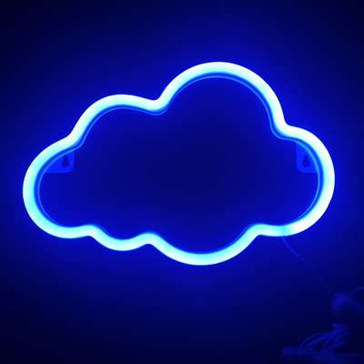 Amazon cross-border LED neon clouds new product Christmas holiday decoration modeling light girl heart night light ins