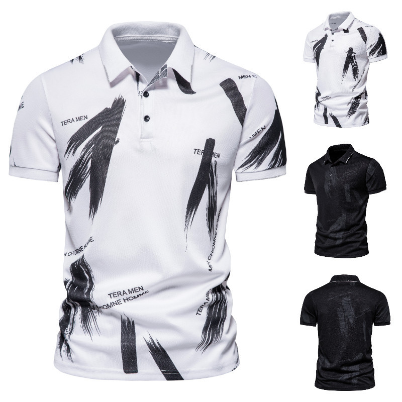 Модная футболка с коротким рукавом, футболка polo, ebay, коллекция 2023, европейский стиль