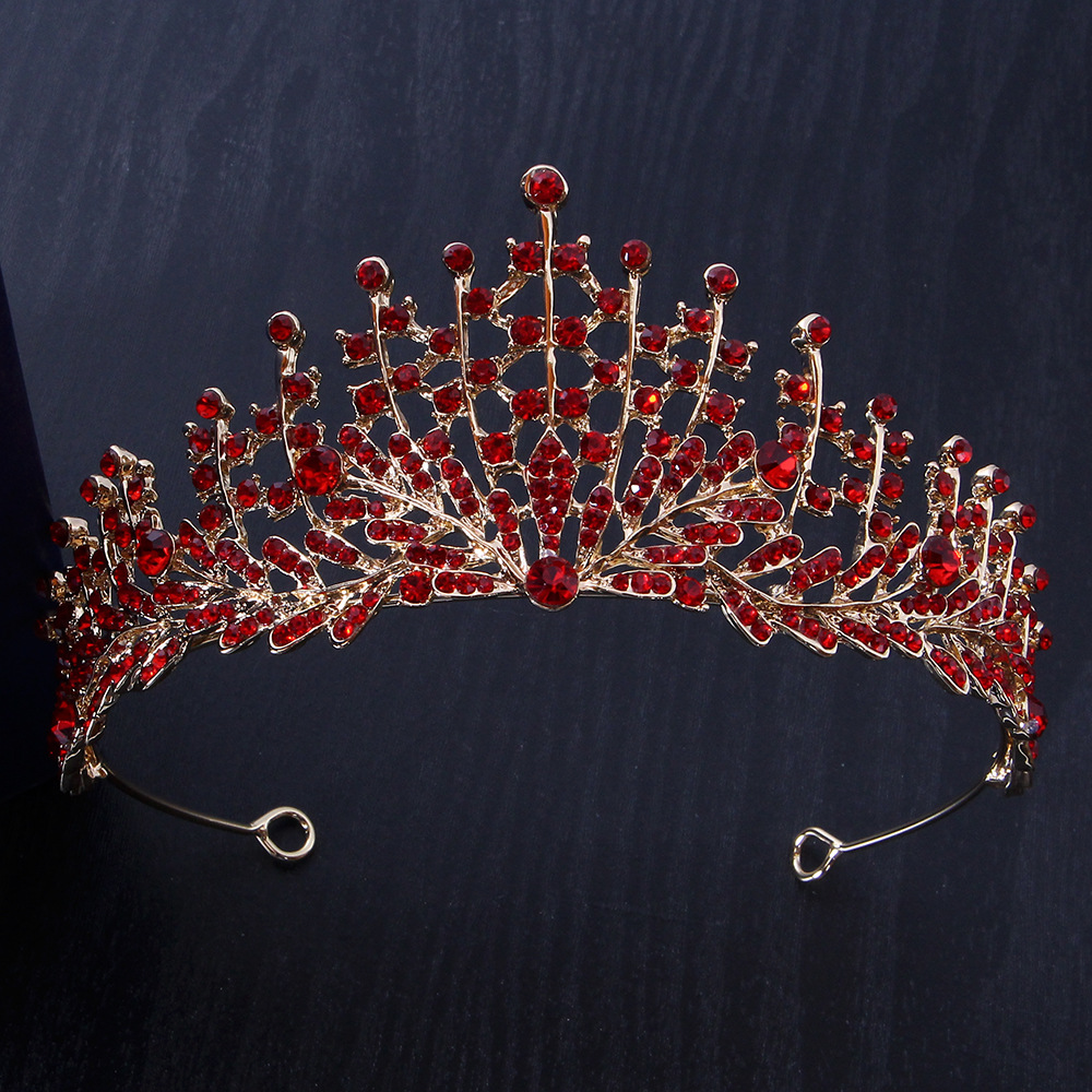 Factory Supply Bridal Crown Mori Headwear Alloy Bridal Crown Headband Wedding Crown Headwear Wholesale