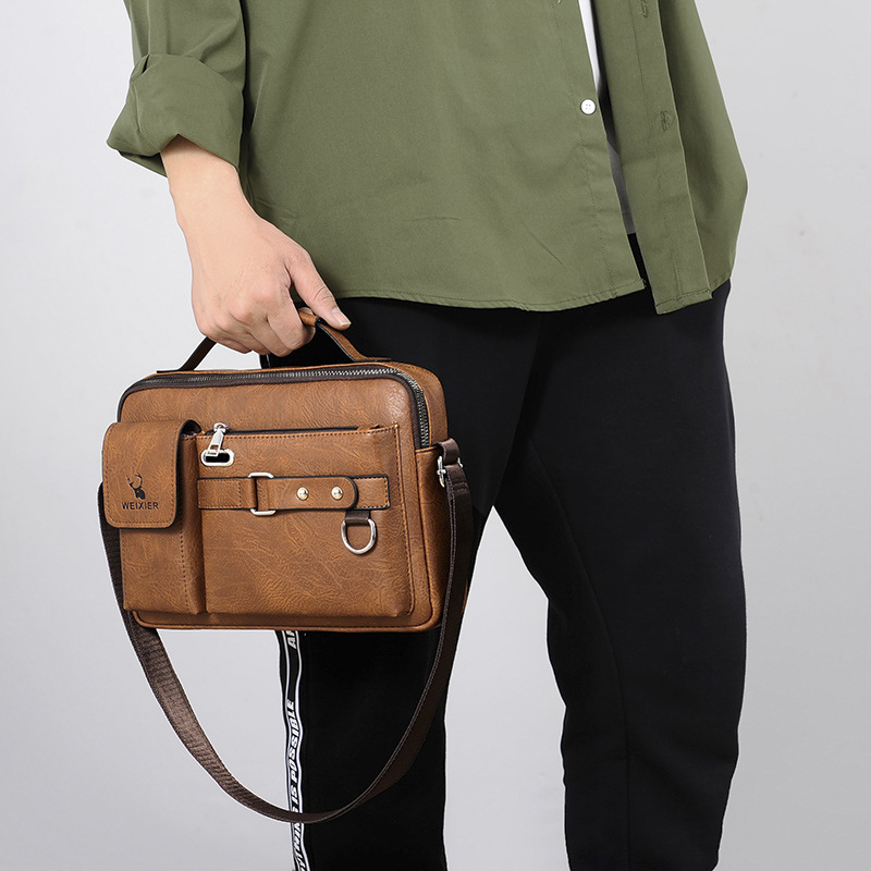 Shoulder Bag Men's Crossbody Bag Men's Business Shoulder Bag Crossbody Bag Portable Men's Shoulder Crossbody Bag Men's Bag