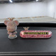 Powder full diamond stop sign + crown + AB color violent bear
