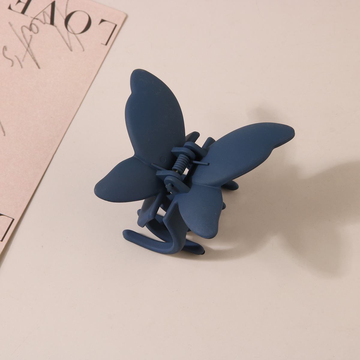 Nuovo fermaglio per capelli a forma di farfalla transfrontaliera, effetto vernice smerigliata, personalizzato, alla moda, con artiglio per la testa_voghion.com