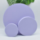 25/15/10cm round set of three-piece almond cake purple