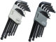 Wholesale 26pc British black screwdriver mid-length manual wrench hexagonal ball head L-shaped wrench suit