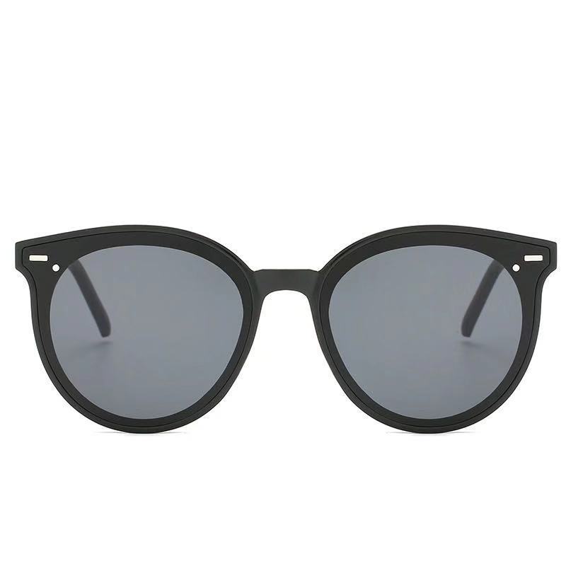 Internet Popular Anti-UV Sunglasses Women's Round Face Large Frame Box Sunglasses Men's Fashionable Sunscreen Street Beat Glasses Women's Trendy