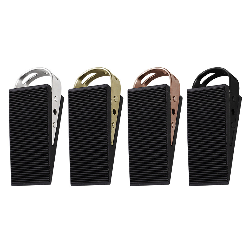 Household door stainless steel rubber bottom door plug bathroom silent double-sided rubber door resistance thickened anti-collision door plug
