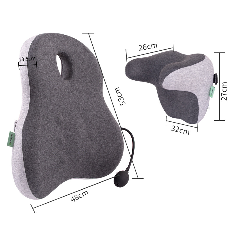 2023 new car waist headrest car waist pad memory Cotton car seat cushion neck pillow set