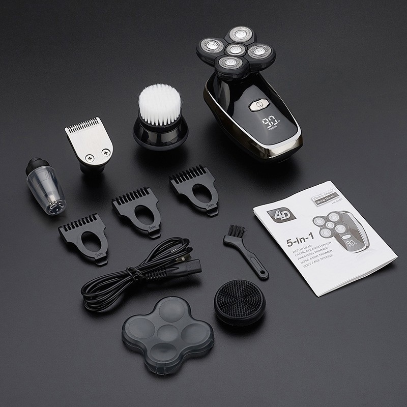Cross-border Shaver electric razor rechargeable washing five-head shaving machine multifunctional self-service Hair Clipper
