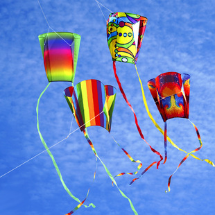 Weifang kite rainbow small pocket kite small soft long tail children's kite Pockets kite