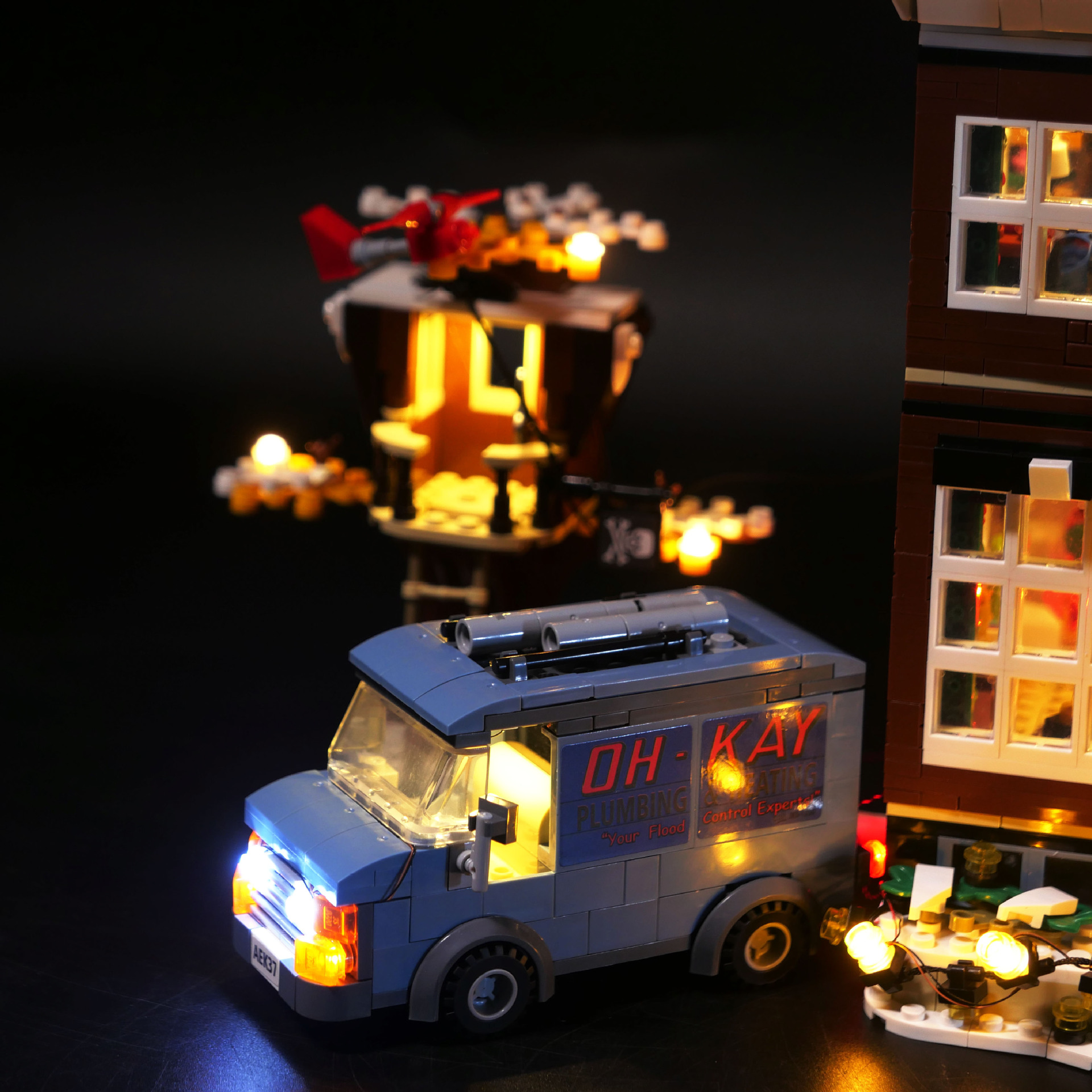 DIY building blocks lighting compatible with Lego 21330 little master IDEAS building blocks remote control version LED lighting