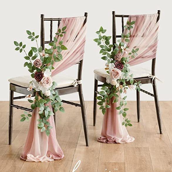 アマゾンの新しい結婚式の背もたれの花のシミュレーションの花のセットの欧米の屋外の祝日の装飾の背景のメーカーは直接供給します。|undefined