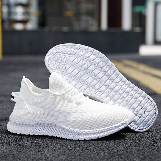 Sneakers Men's Shoes Flying Woven All-match Shoes Summer Factory Direct Supply Net Shoes Casual Korean Fashionable New Style
