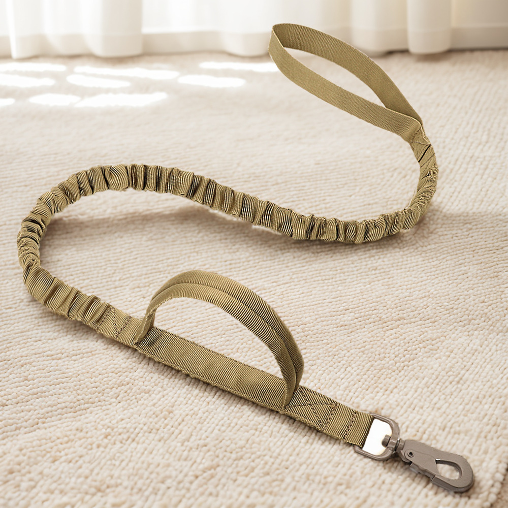 Tactical dog rope outdoor pet leash large Dog retractable anti-blast dog rope elastic rope K9
