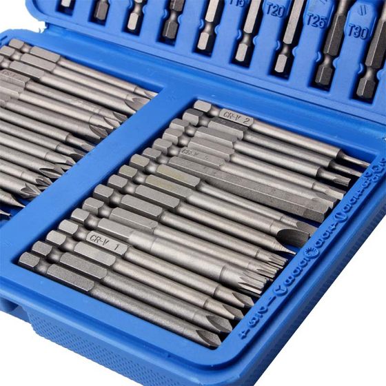 50-piece set lengthened screwdriver electric screwdriver suit special-shaped cross-shaped hexagonal U-shaped screwdriver extension rod