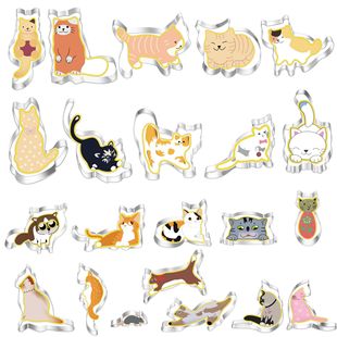 Stainless steel biscuit mould cartoon animal kitten mouse cutting mould DIY steamed bread dough sheet baking tool