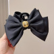 High-grade satin gold square bow