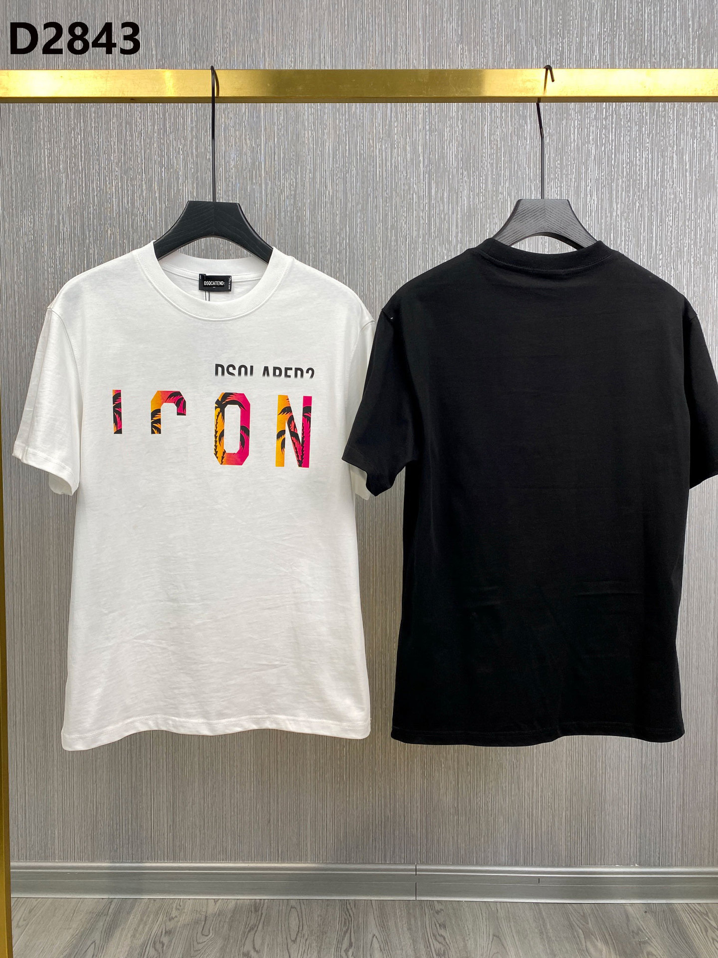 DSQ LIAN D2 AliExpress Amazon foreign trade net wide version men's short sleeve T-shirt factory DSQ2