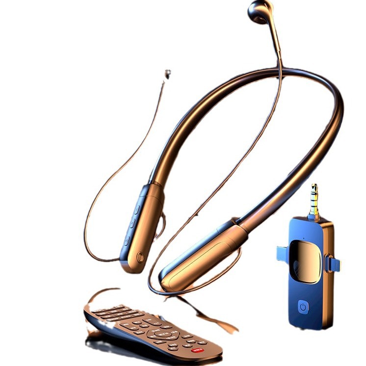 Wireless Bluetooth Live Headset Built-in Microphone Recording Network Red Anchor Special Sound Card Headset Monitor All-in-One