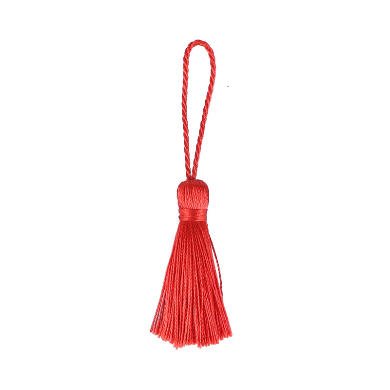 Anti-wrinkle vertical polyester 5cm long tassel clothing accessories luggage pull tail hanging spike bookmark packaging gift spike 1cm