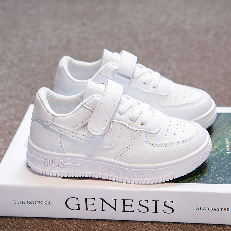 Student white shoes soft bottom children's board shoes Spring and Autumn new children's shoes all-matching non-slip big boys and girls casual shoes