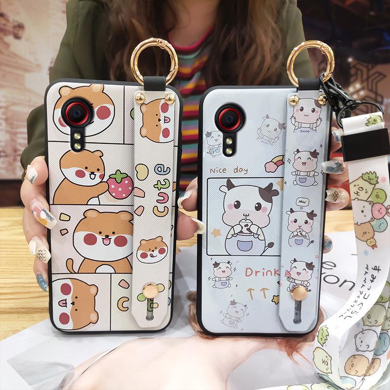 For Samsung mobile phone case Apple iphone bracket cute pet Net red oppo cute soft tpu Huawei vivo