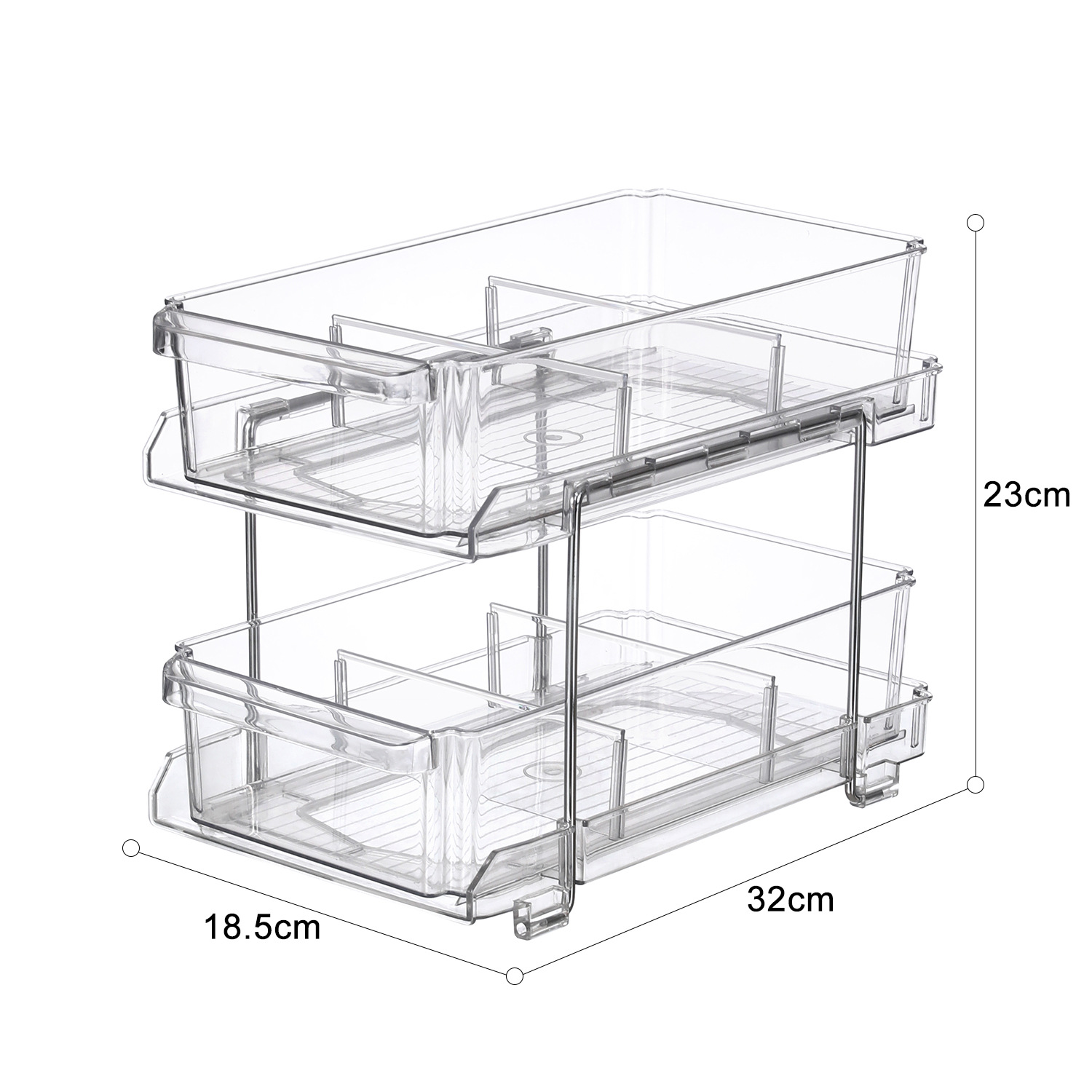 Desktop Storage Rack Office Student Desk Storage Rack Double-Layer Elevated Storage Rack Stationery Sundries Organize Rack