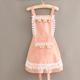 Heavy industry lace strap princess dress polka dot pink