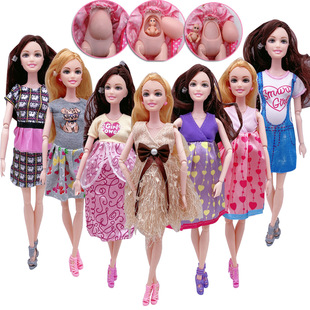 11.5 Inch Fashion Multi-function Activity Joint Pregnant Big Belly Baby Doll Princess Girl