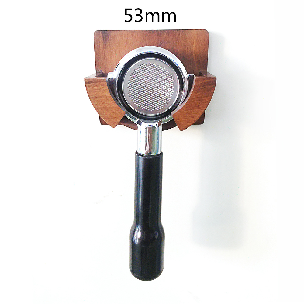 51/53/54mm two-ear three-ear 58mm bottomless handle solid wood bracket commercial household convenient hanging base