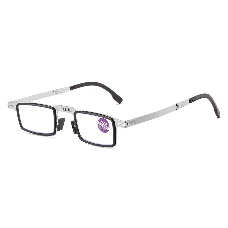 Ultra-light screwless folding anti-blue light reading glasses for men and women HD portable fashion retro reading glasses cross-border wholesale