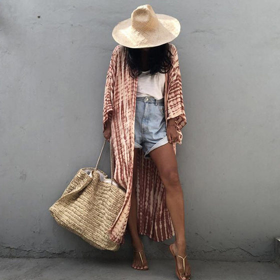 2022 Cross-border European and American New Beach Blouse Seaside Vacation Swimwear Women's Bikini Outer Blouse Beach Skirt Outer Wear