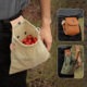 Outdoor Foraging Bag Fruit Picking Bag Waist Hanging Tools Waist Bag Bundle Pocket Folding Canvas Tools Storage Bag