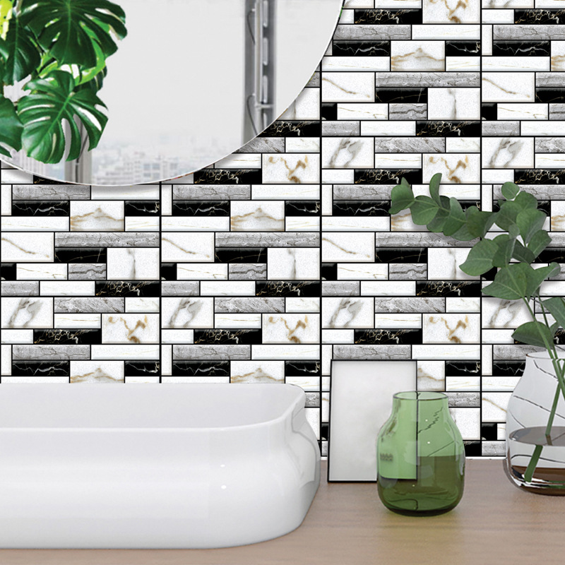 Blister 3DPVC self-adhesive wall stickers beautify European alternative style house renovation artifact non-seepage a generation of hair