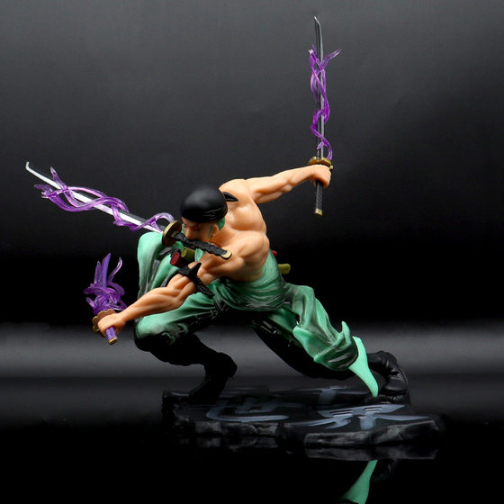 One Piece Handmade Solon 3000 World High Quality Edition Three Knife Flow Animation Handmade Model Decoration Doll Wholesale