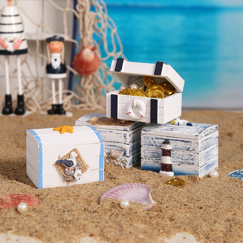 Cross-border Mediterranean mini jewelry box ring necklace earrings storage home Ocean style decorative shell storage box