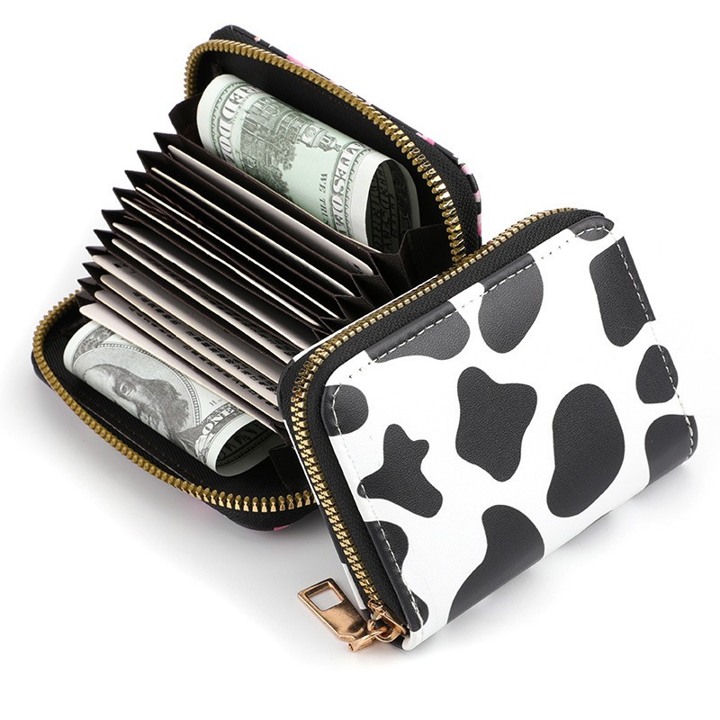 Card Holder large capacity exquisite small zipper coin purse women's ultra-thin high-end ID card holder organ card holder