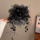 Black Peony Bead Chain Clamp