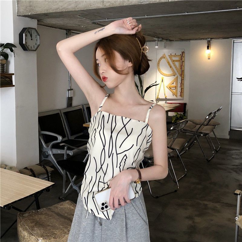 Sling women's summer thin vest with bow tie inside to beautiful back base design with outer wear tube top