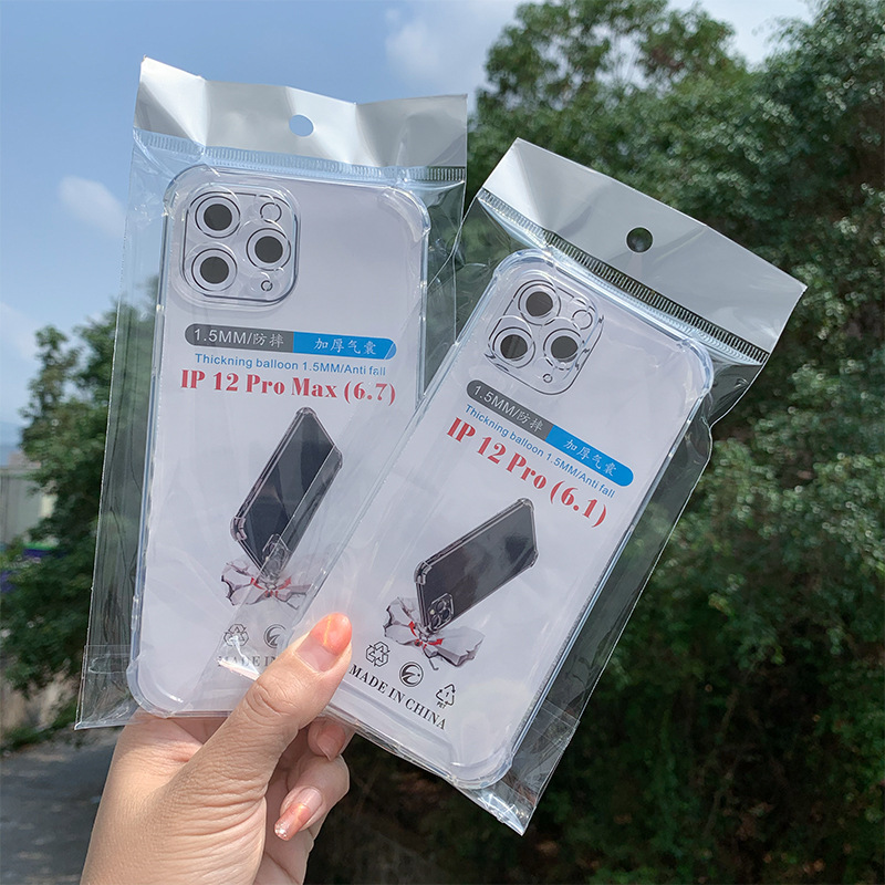 Suitable for iphone16 mobile phone case Apple 15 silicone four-corner airbag 14 transparent 12 drop-proof 13 fine hole protective cover