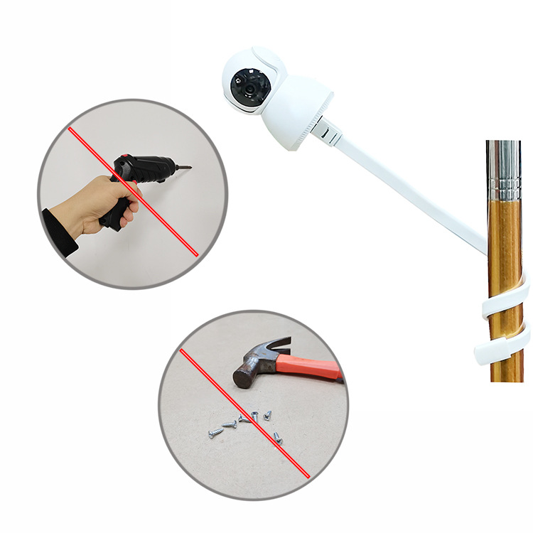 Cross-border explosion camera bracket outdoor indoor equipment hose non-perforated winding wholesale baby monitoring bracket