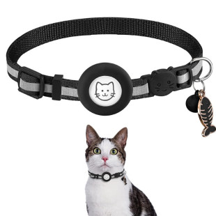 Cross-border hot sale Airtag cat collar Airtag with bell collar Airtag reflective Fishbone pet collar