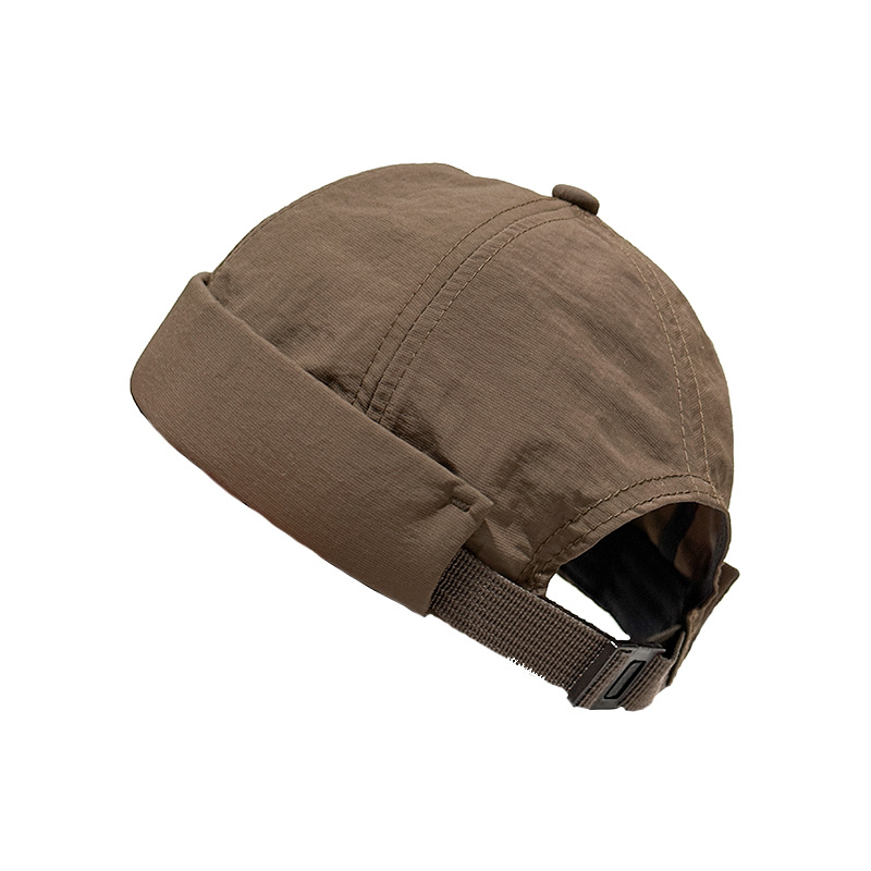 Quick-drying breathable thin beanless spring and summer men's and women's hat yuppie watermelon hat Tide men's American-style tooling landlord melon skin