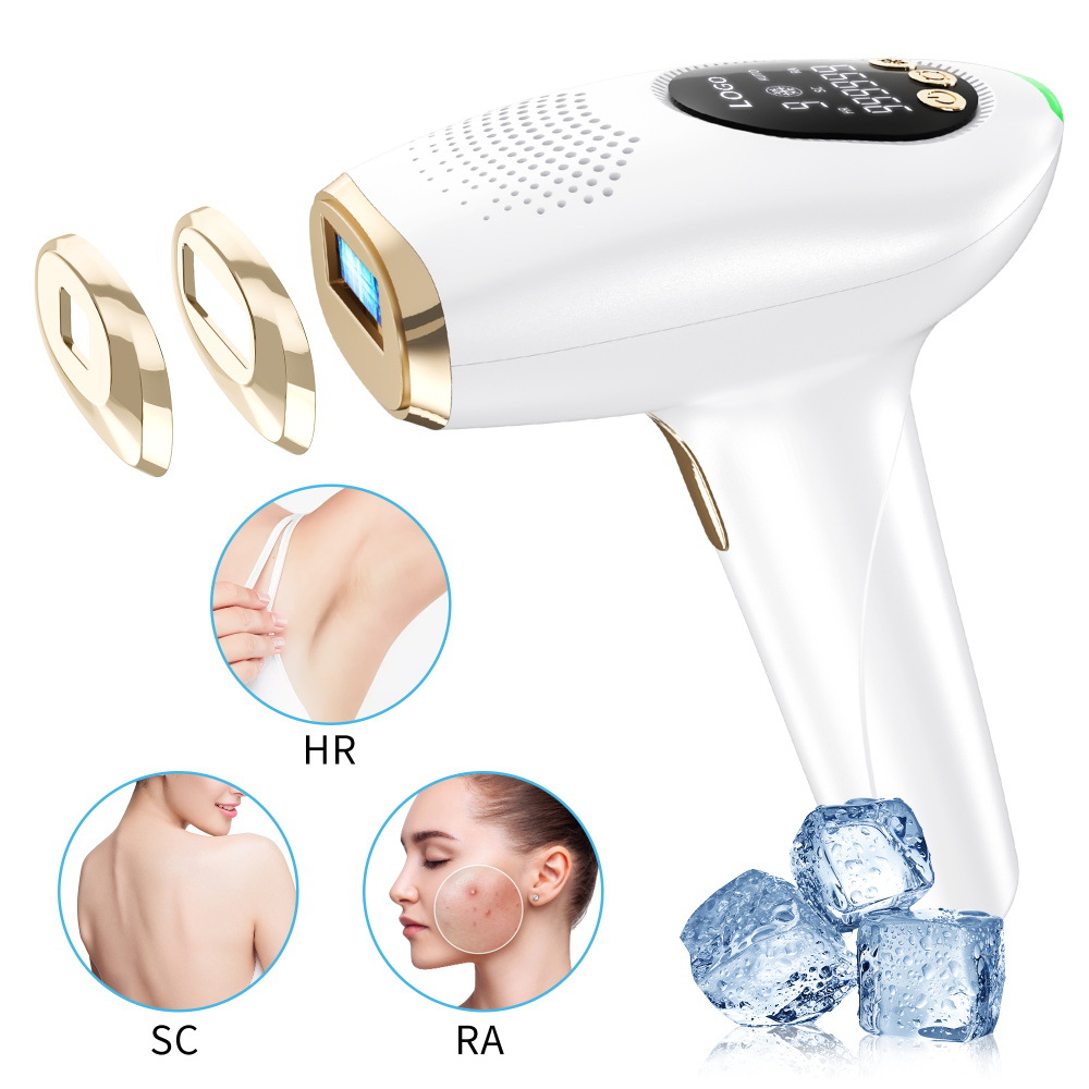 Full body photon skin rejuvenation portable handheld head changing IPL laser shaving household painless multifunctional freezing point hair removal instrument