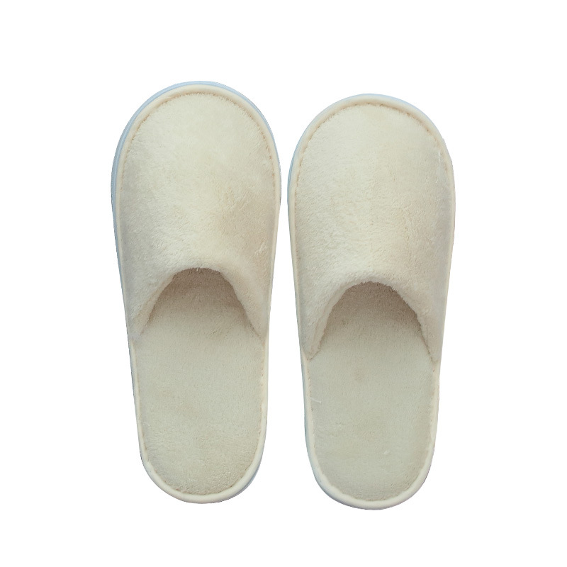 Hotel hotel disposable slippers manufacturers wholesale beauty salon homestay hospitality padded anti-slip bottom coral fleece slippers